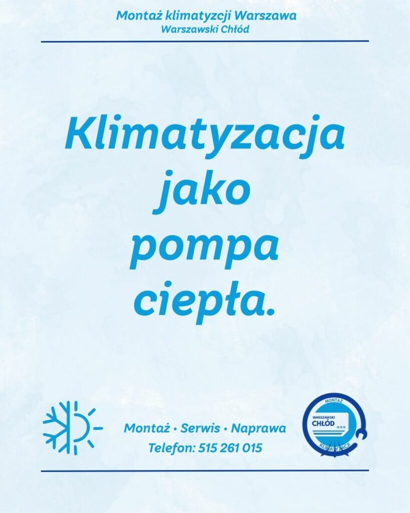 klimatyzacja jako pompa ciepła